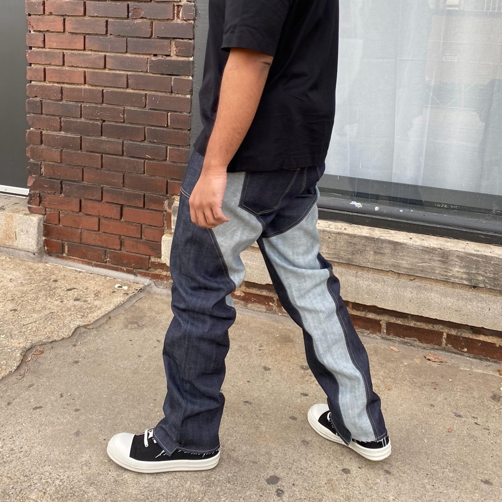 Malice Studios Two Tone Denim Pants